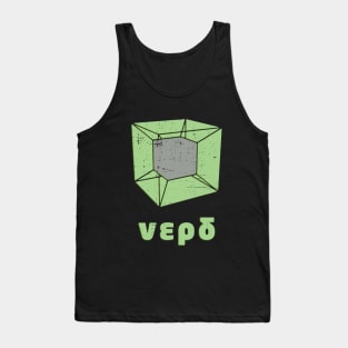 Tesseract design for the geeky nerd, 4D cube in 3D space Tank Top